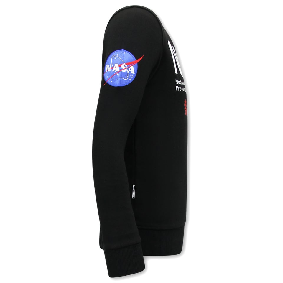 Heren Sweater - NASA International - Zwart