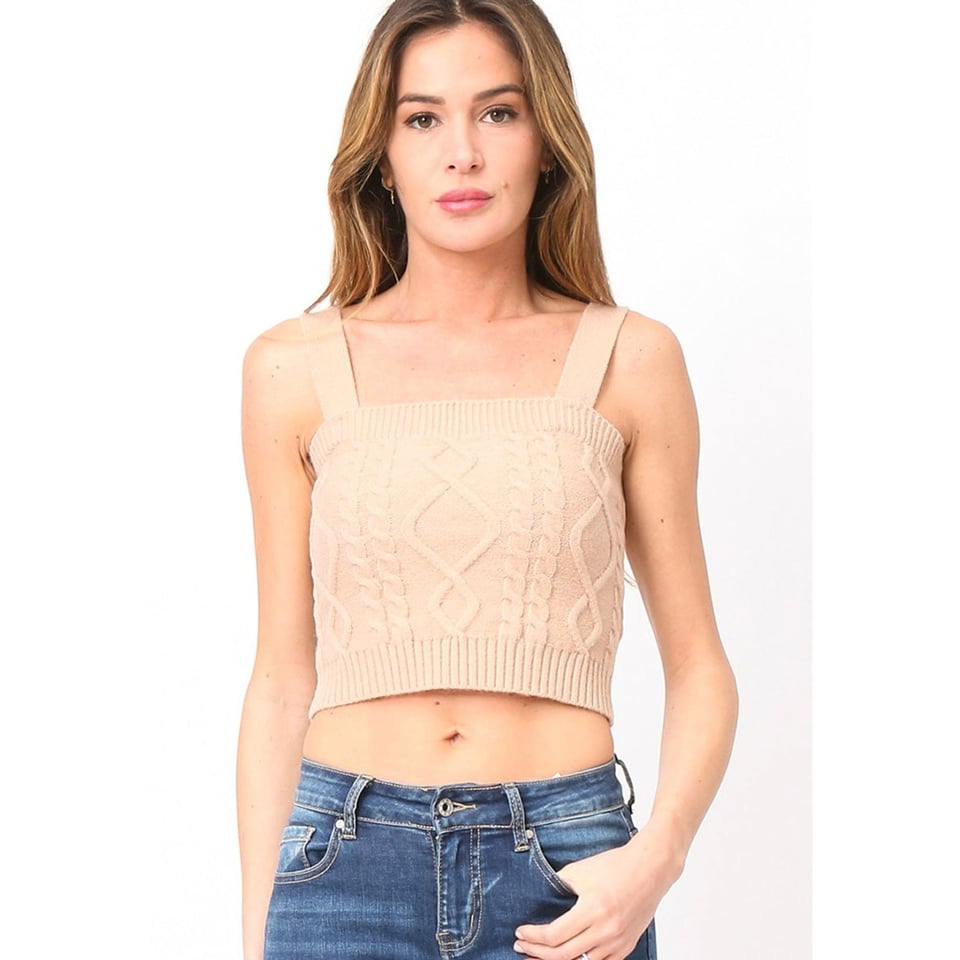 Pretty Top - Knitted - Nude