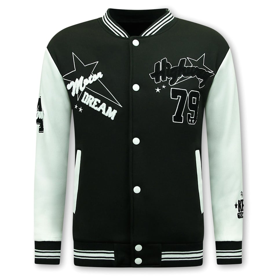 Varsity Vest Heren - Baseball Jas - 903 - Zwart