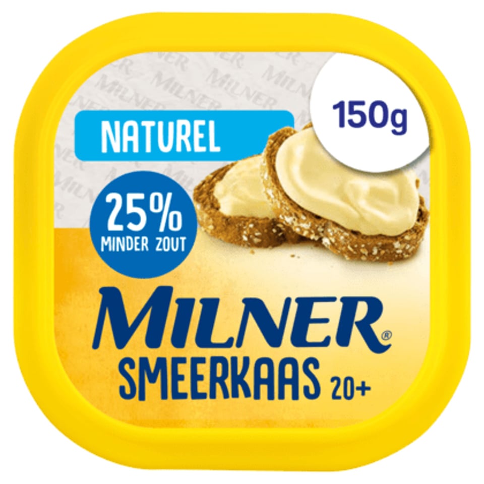 Milner Smeerkaas 20+ Naturel