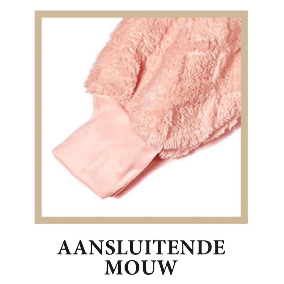 Huis Onesie Sophie Hoodie en Deken XL Roze