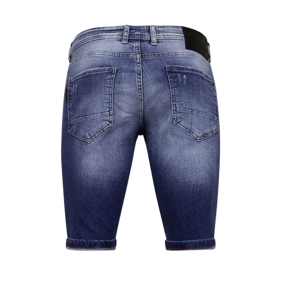 Korte Broek Met Verfspatten Heren - 1043 - Blauw