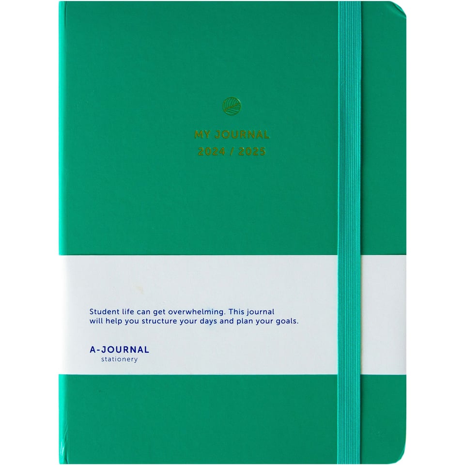 A-Journal 2024/2025 College Diary A5 Emerald Green
