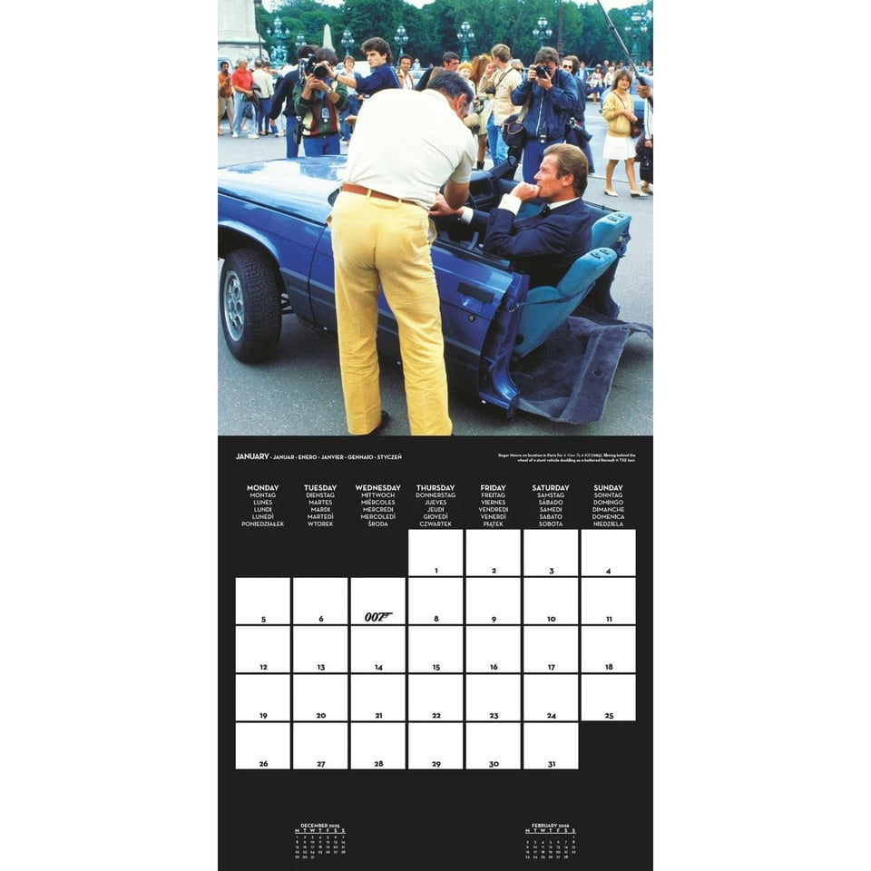 James Bond Kalender 2026 - 007