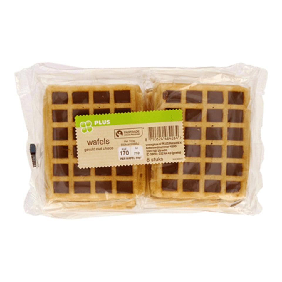 PLUS Wafels Choco Fairtrade