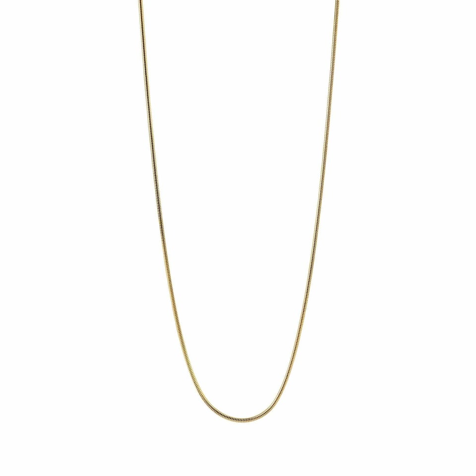 Gold Plated Necklace Round Link