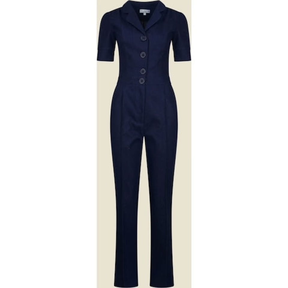 VERY CHERRY Classic Jumpsuit Delfino Dark Denim