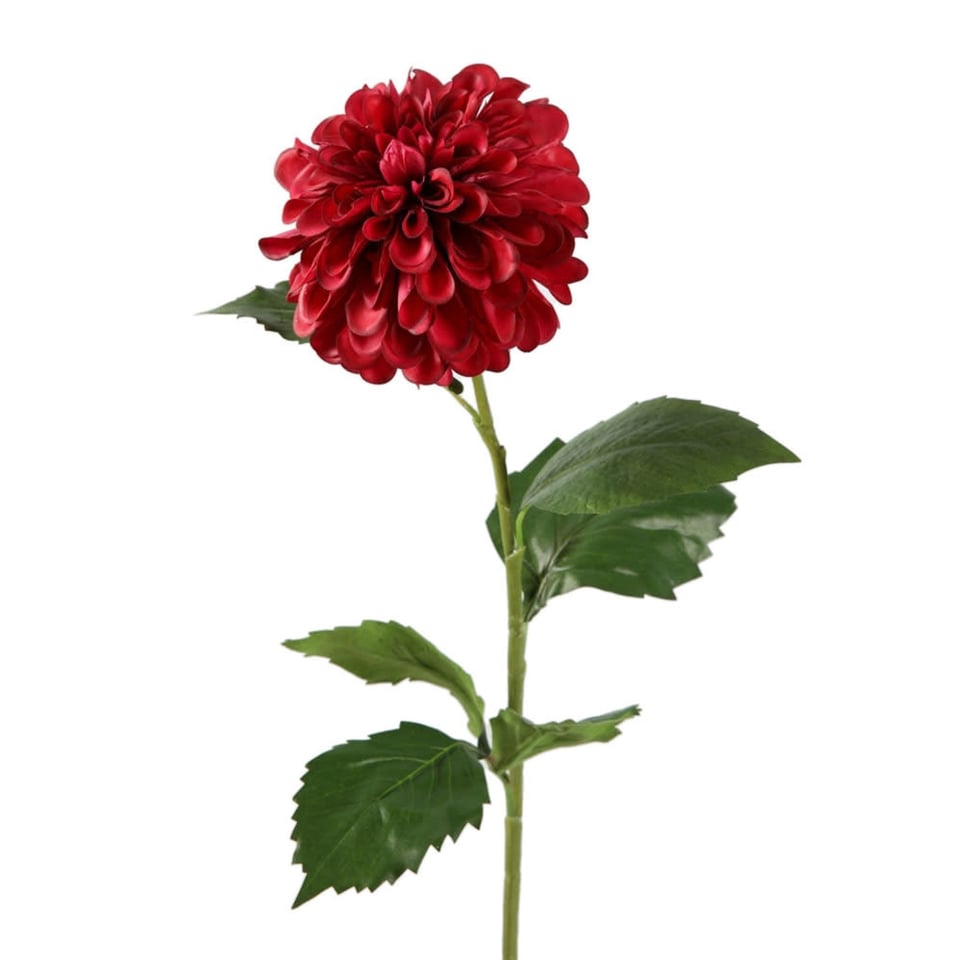 Kunstbloem Dahlia Hillcrest Bordeaux 76cm