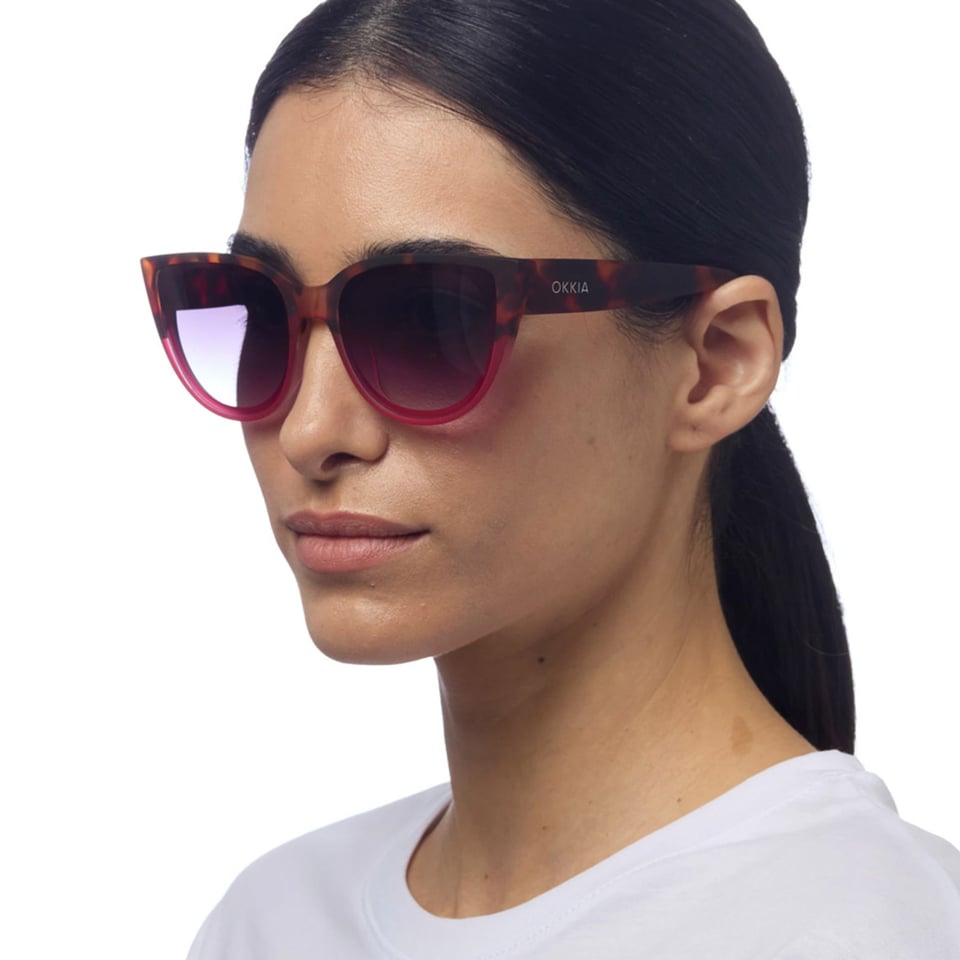Zonnebril SILVIA Cat-Eye Havana Pink OK020-HP
