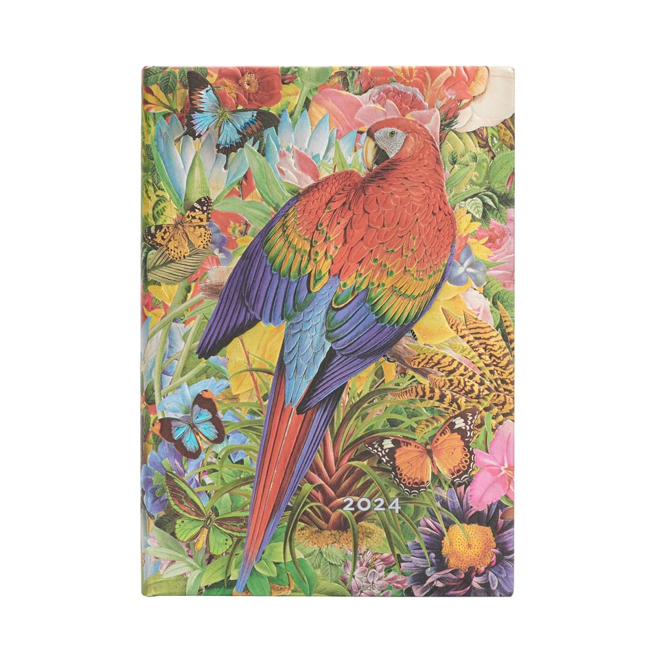 Paperblanks 2025 diary hardcover midi Tropical Garden