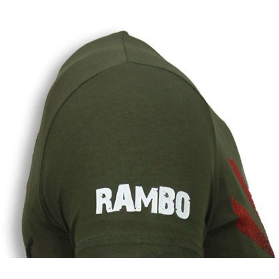 Rambo Shine - Rhinestone T-Shirt - Groen