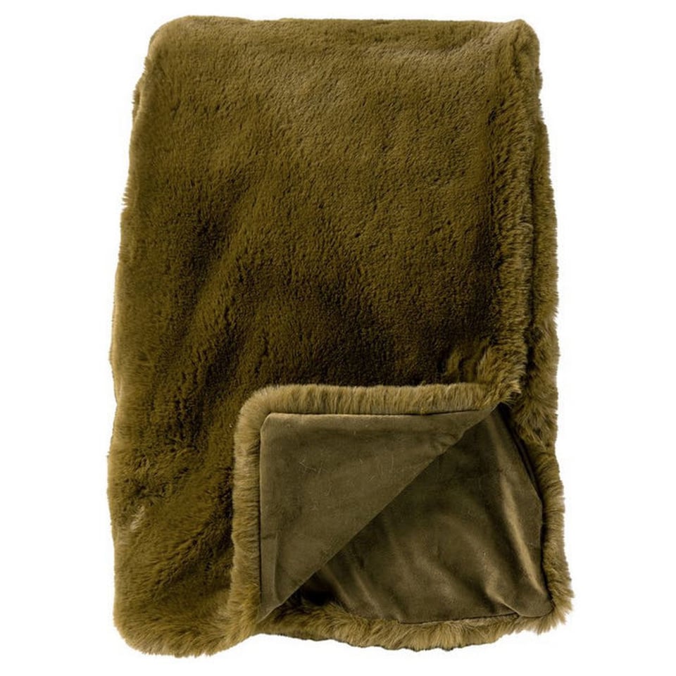 Plaid Zinzi Fake Fur 140x 80cm in 7 Kleuren