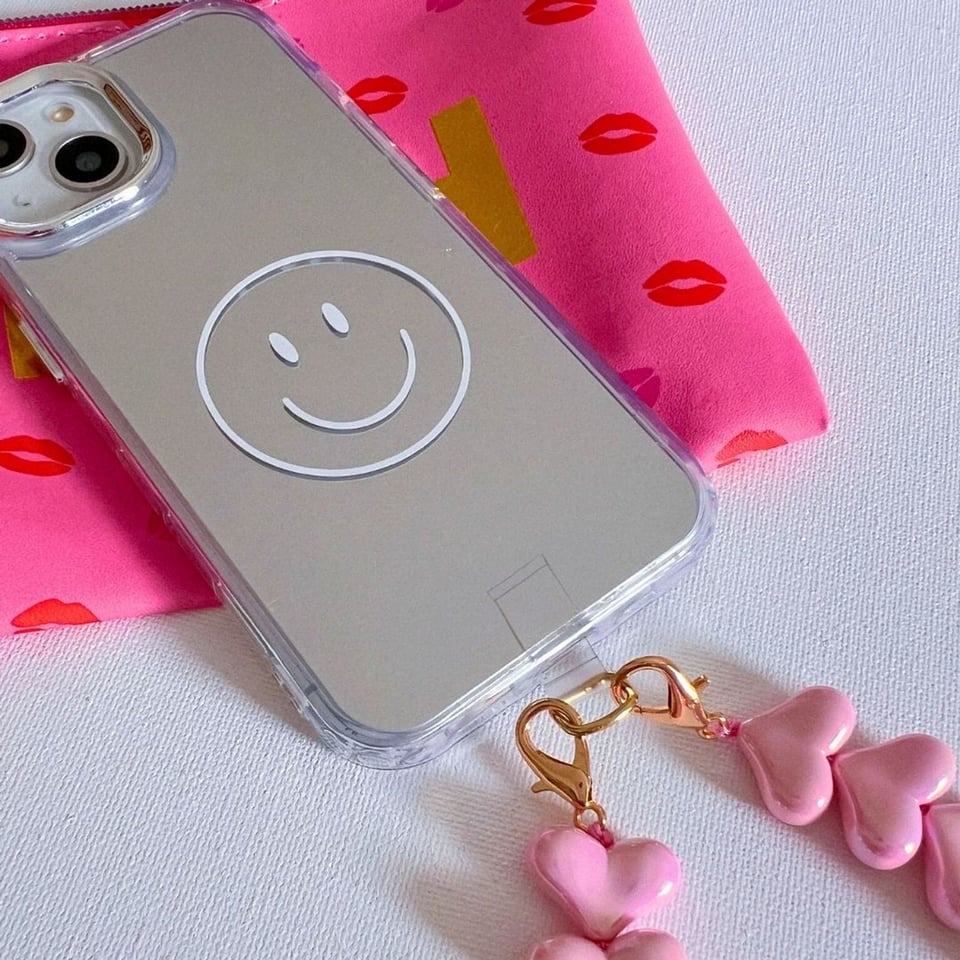 Smiley Mirror Hoesje  Glanzende finish