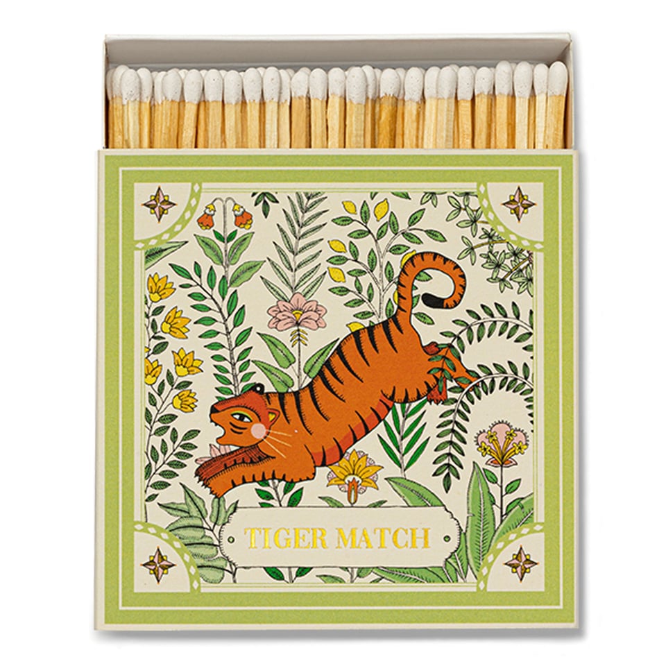 Archivist Luxury Matches - Green Tiger