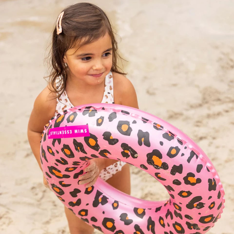 Swim essentials zwemband Leopard pink 50 cm +3 jr