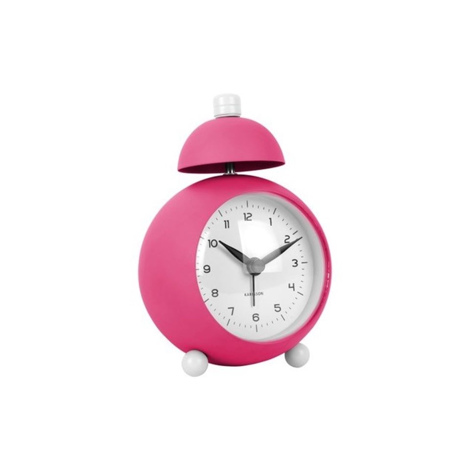 Present Time Alarm Klok Chaplin Helder Roze