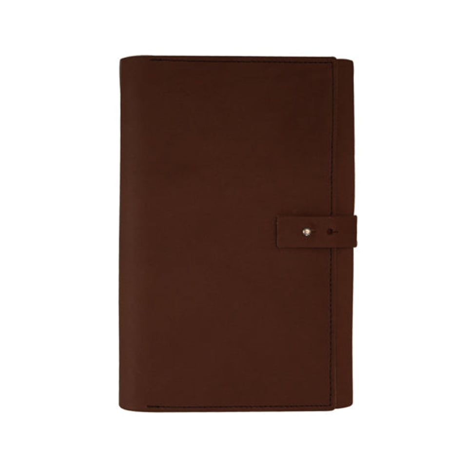 Labrador Leather notebook A5 plain - Dark Brown