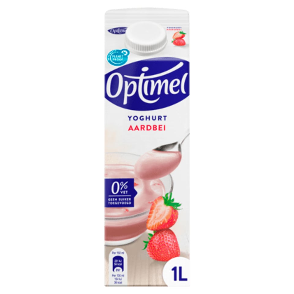 Optimel Yoghurt Aardbei 0% Vet