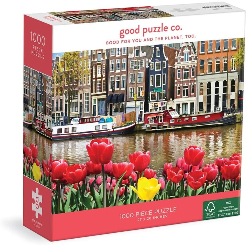 Galison Jigsaw Puzzle Flowers In Amsterdam 50 X 70 Cm 1000 Pieces