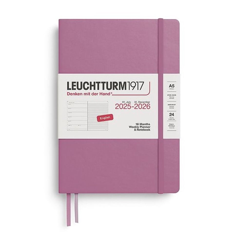 Leuchtturm 18 months diary softcover large 2025-2026