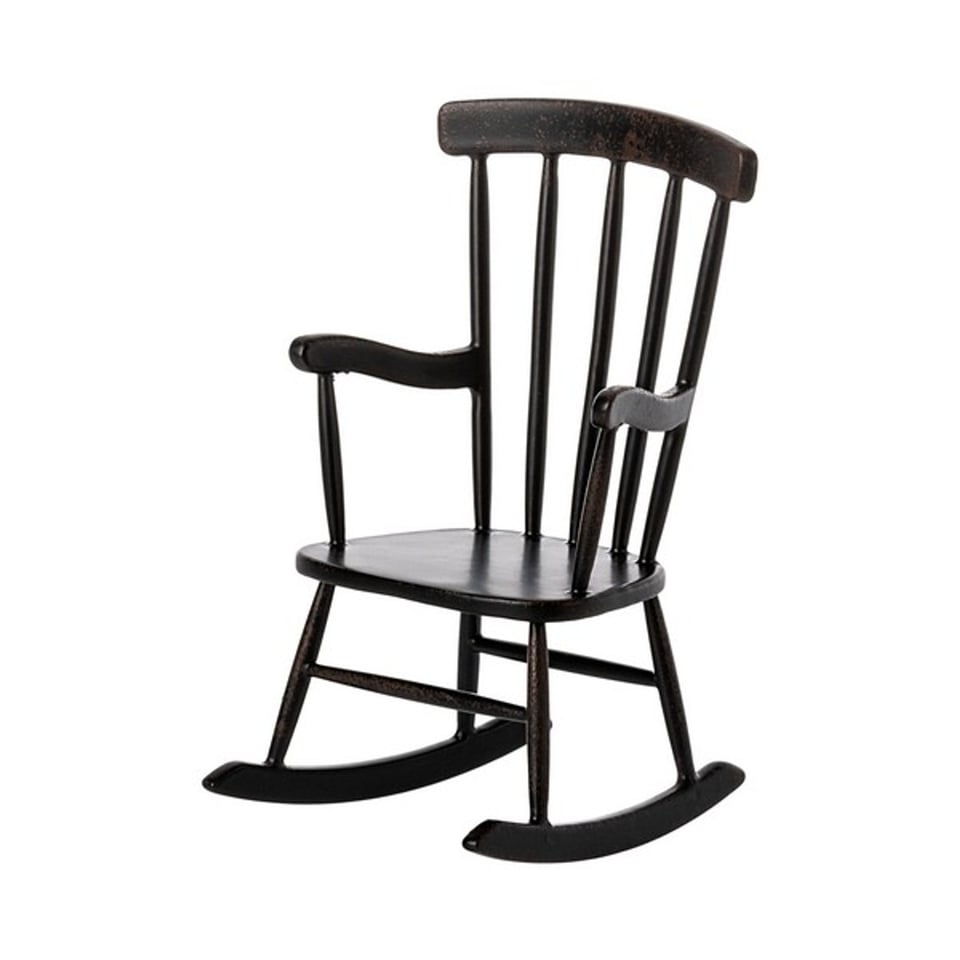 Maileg Miniatuur Schommelstoel Antraciet