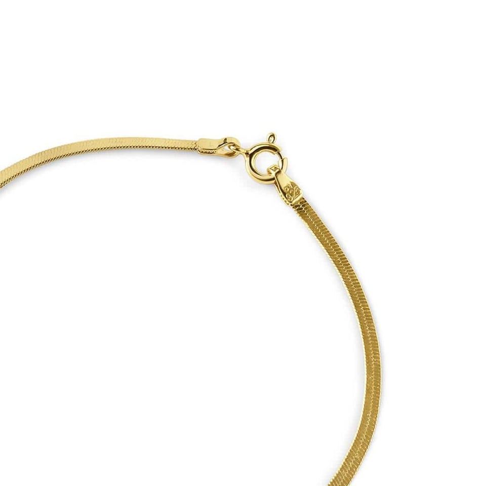 Gold Plated Bracelet Flat Link