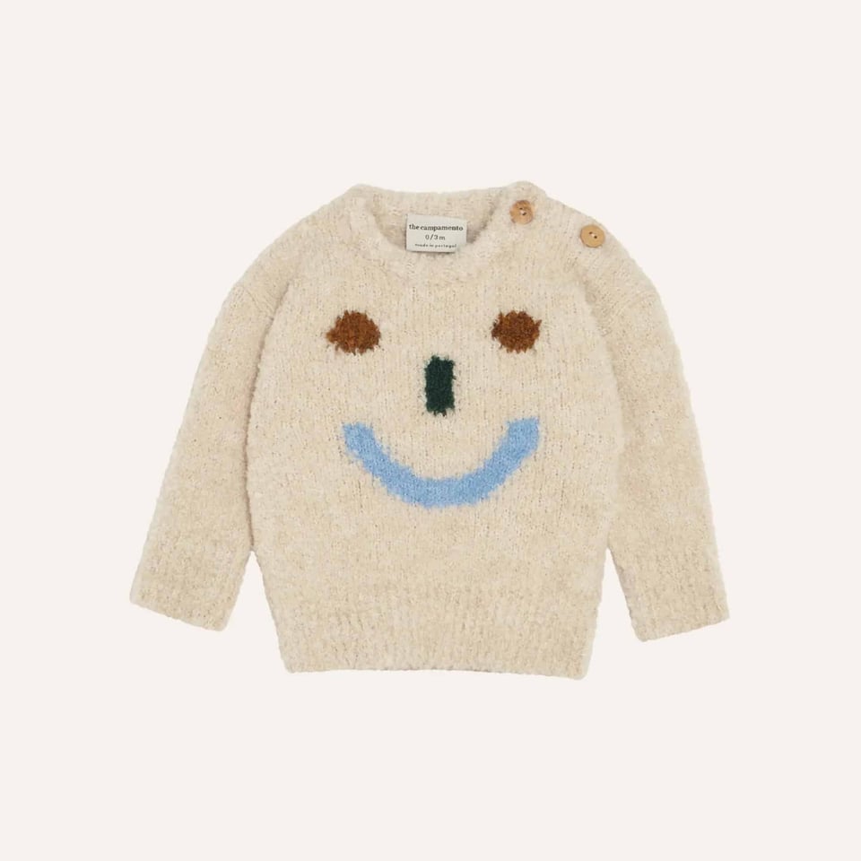 The Campamento Happy Face Baby Sweater