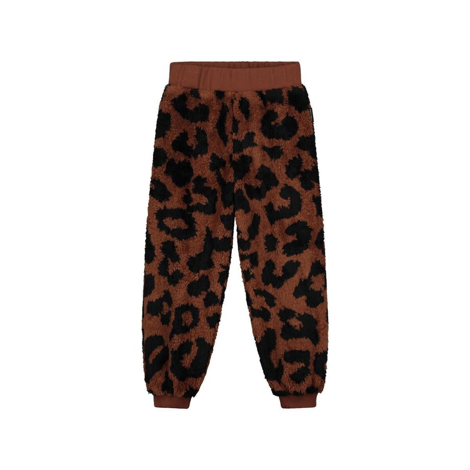 Daily Brat - Fluffy teddy leopard pants