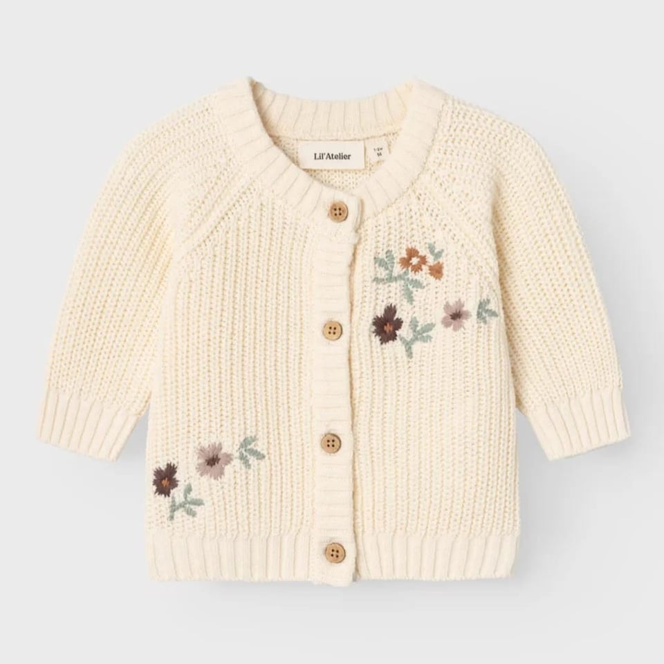 Lil' Atelier Knit Cardigan Birch