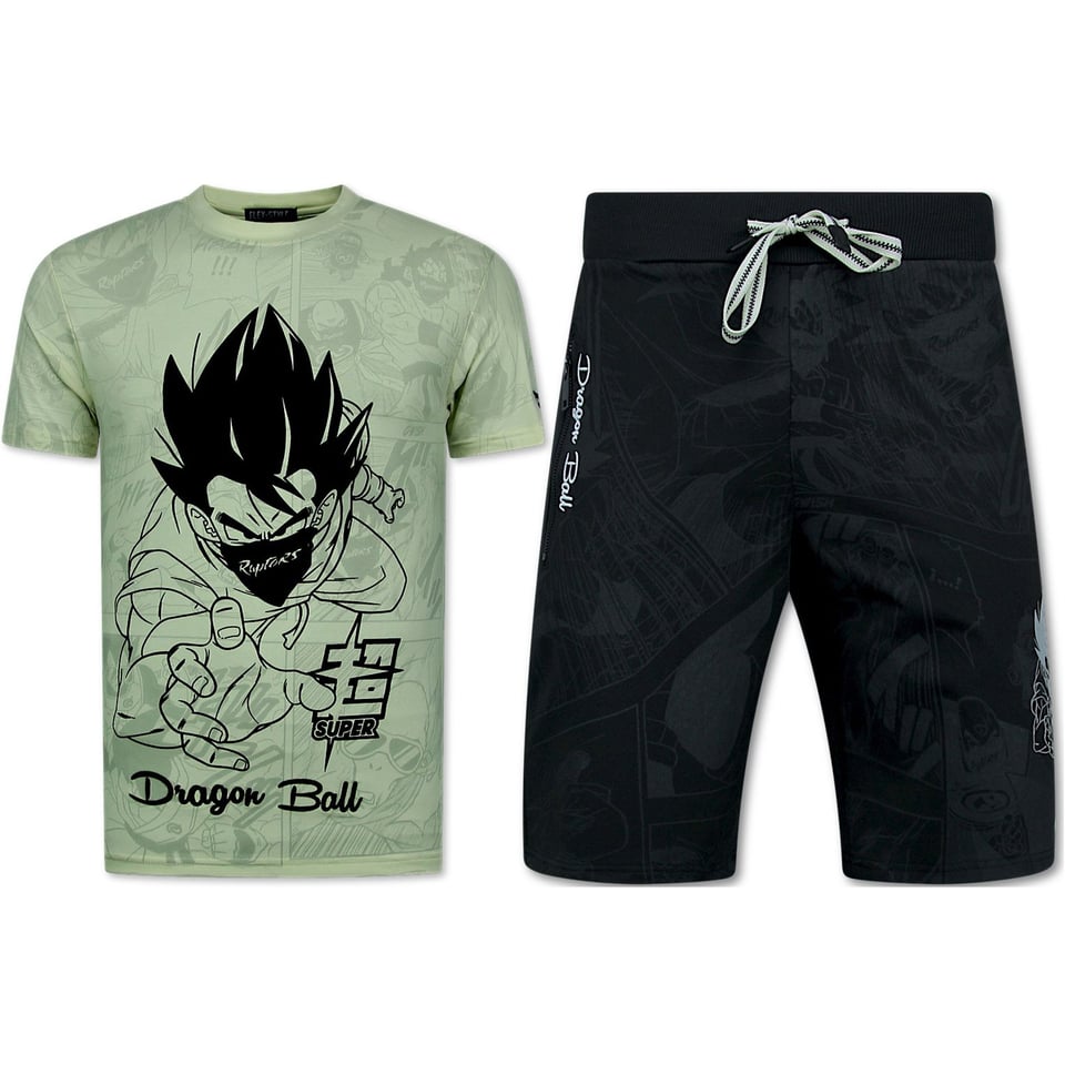 Twinset Dragon Ball - Zomerset Heren - Co Ord Set Dragon Ball - Combisets - 1688 - Beige