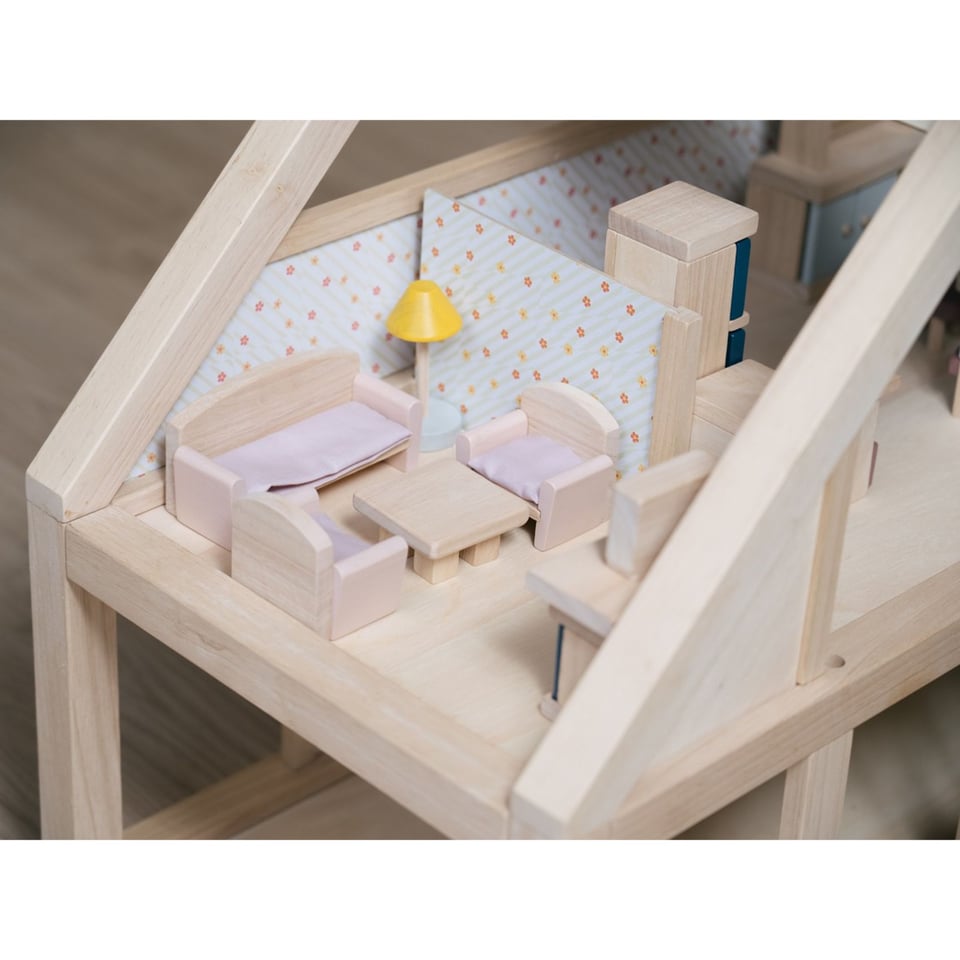 Plan Toys Houten Woonkamer Poppenhuis - Orchard Collection
