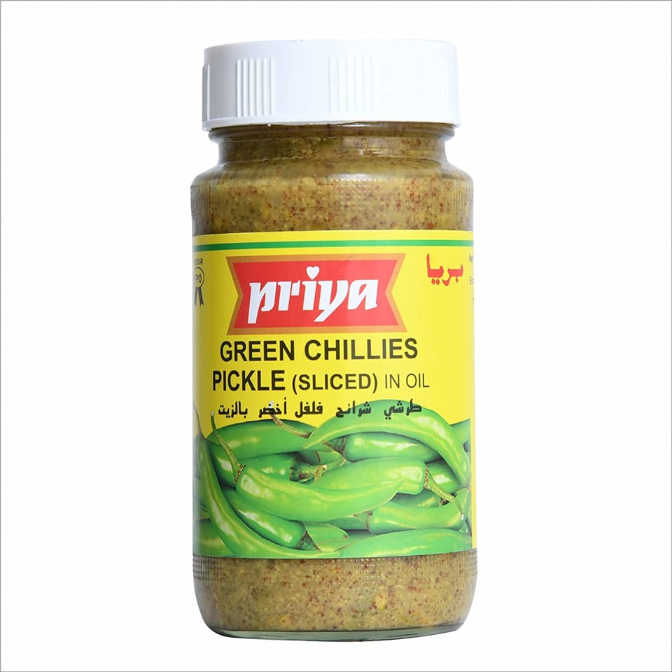 Priya Green Chilli Pickle 300G