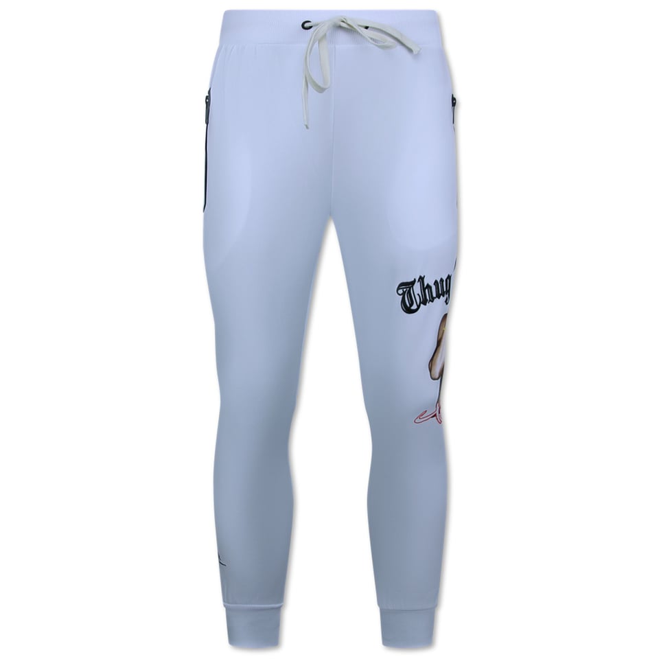 2Pac Joggingpak Heren - Tupac Trainingspakken Heren - Huispak Heren Volwassenen - 3390 - Wit