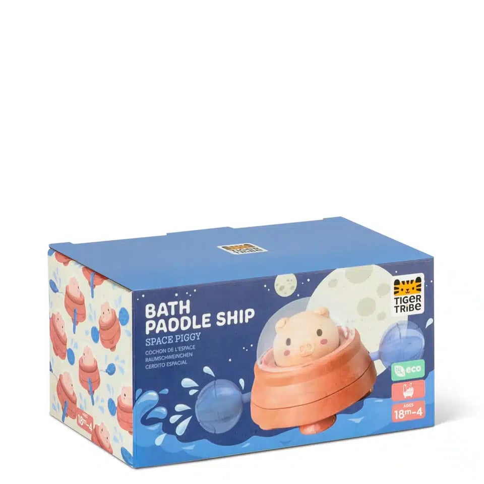 Tiger Tribe Bath Paddle Ship - Space Piggy