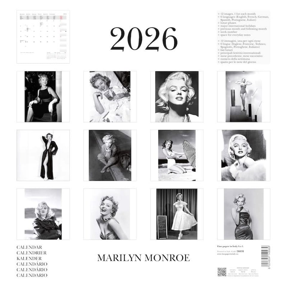 Marilyn Monroe Kalender 2026