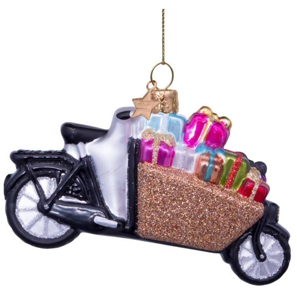 Vondels Kerstbal Bakfiets Met Cadeaus