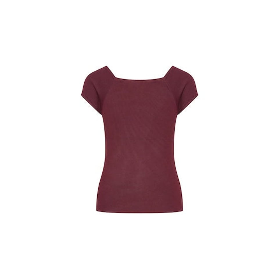 ZILCH Top Short Sleeve Bordeaux