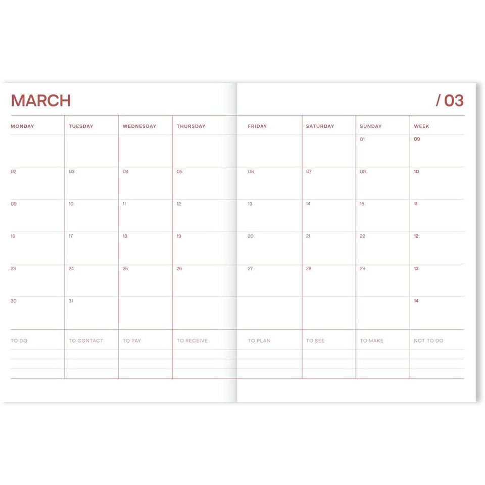 A-Journal 2025/2026 College Diary A5+ Fabrique