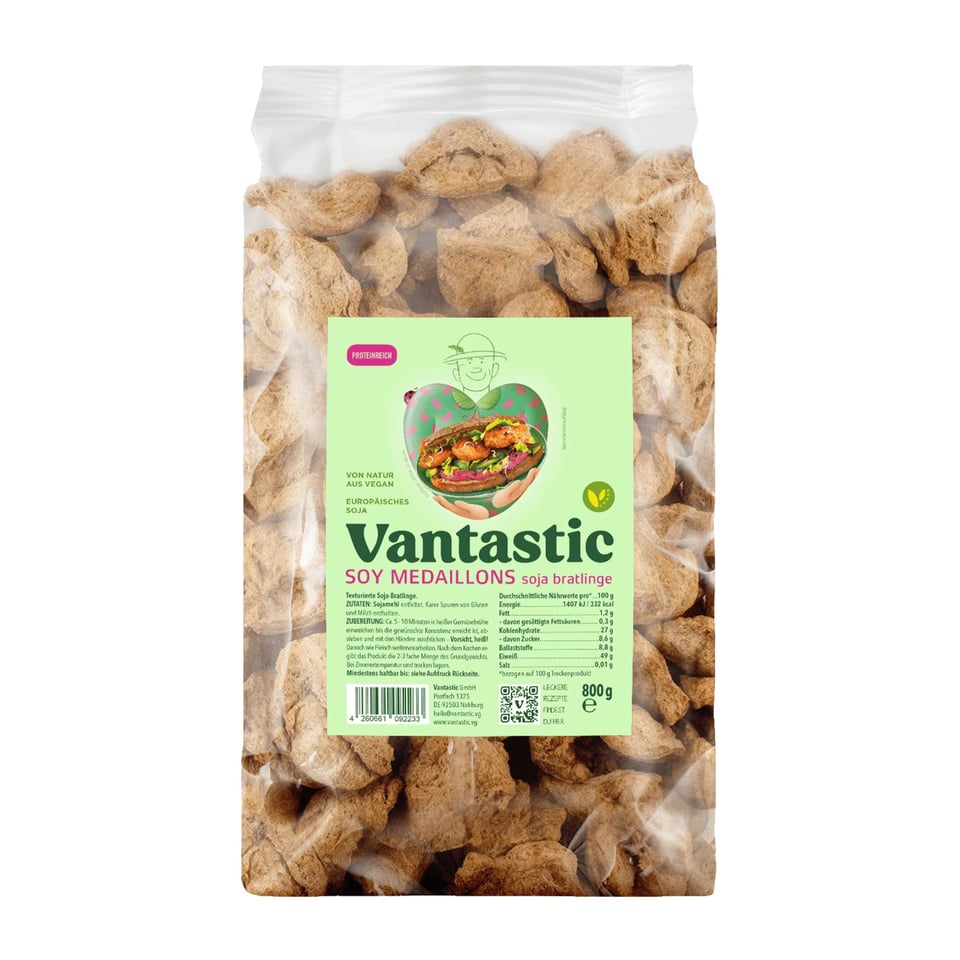 Vantastic Sojamedaillons, Sojaburgers 800g