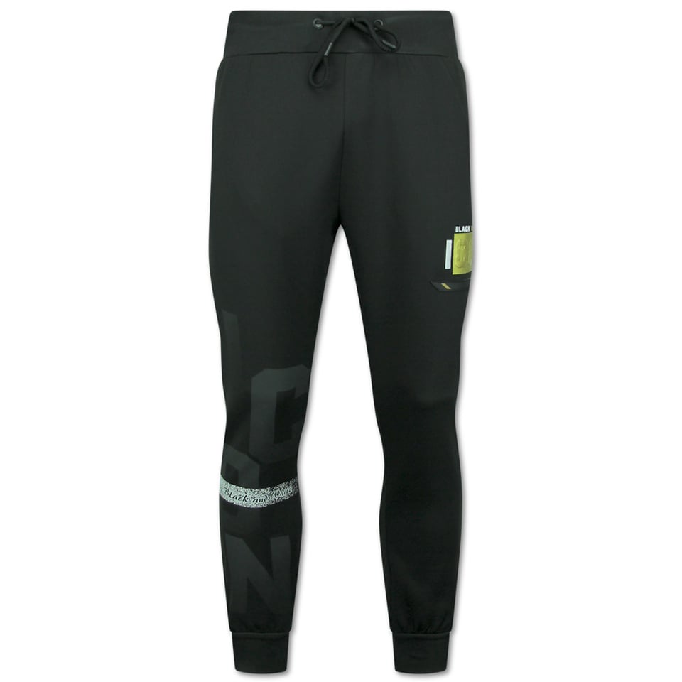 ICON Hoodie Gouden Print - Joggingpak Heren Volwassenen - Trainingspakken Heren - 3789 - Zwart