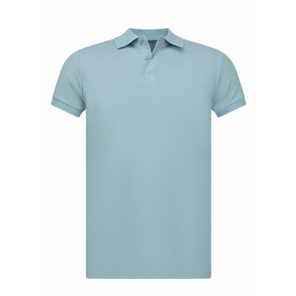 Poloshirt - Poloshirts Heren Korte Mouw - Poloshirt Heren - Slim Fit - A150 - Licht Blauw