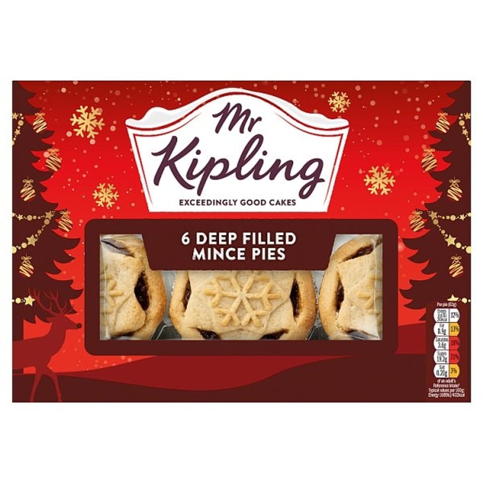 Mr. Kipling 6 Pack Mince Pies