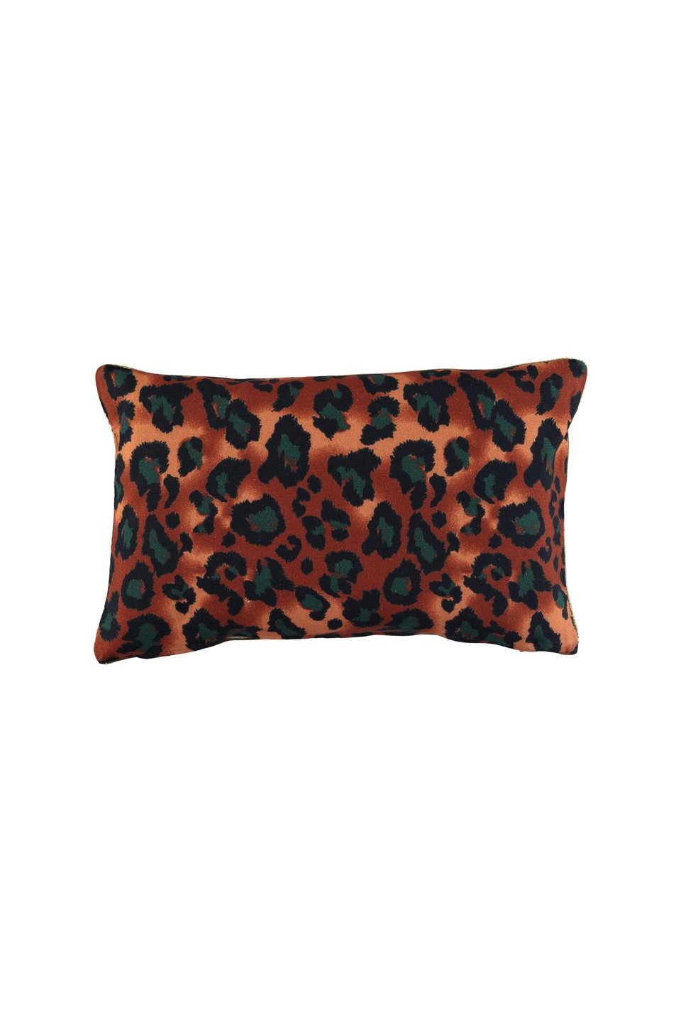Horses & Leopard Print Cushion - Green - 60x40