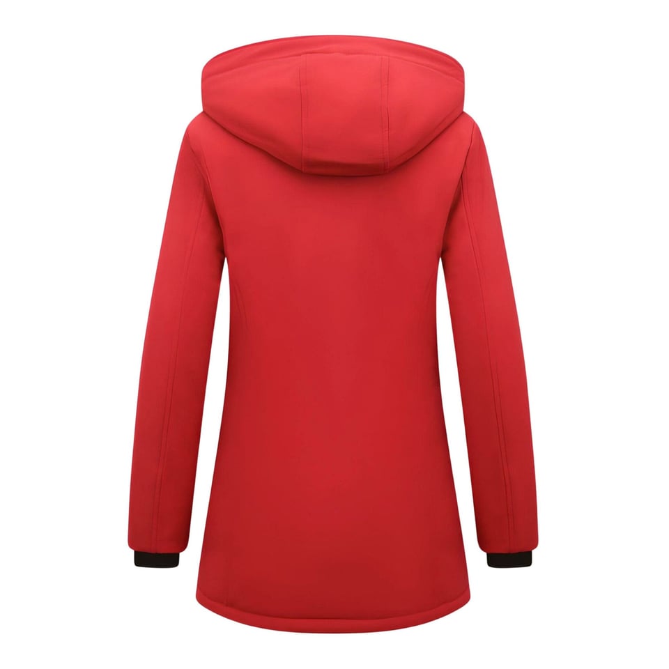 Dames Winterjas Parka - Slim Fit - Rood