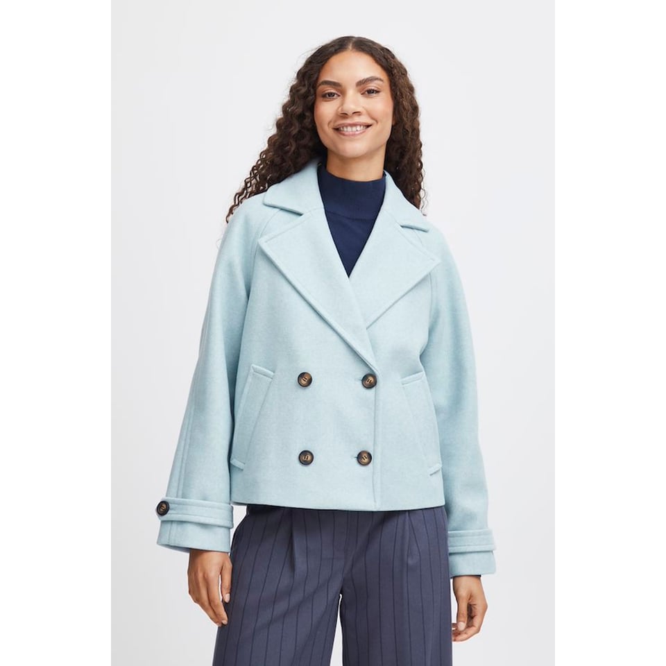 Short Autumn Jacket - Blue