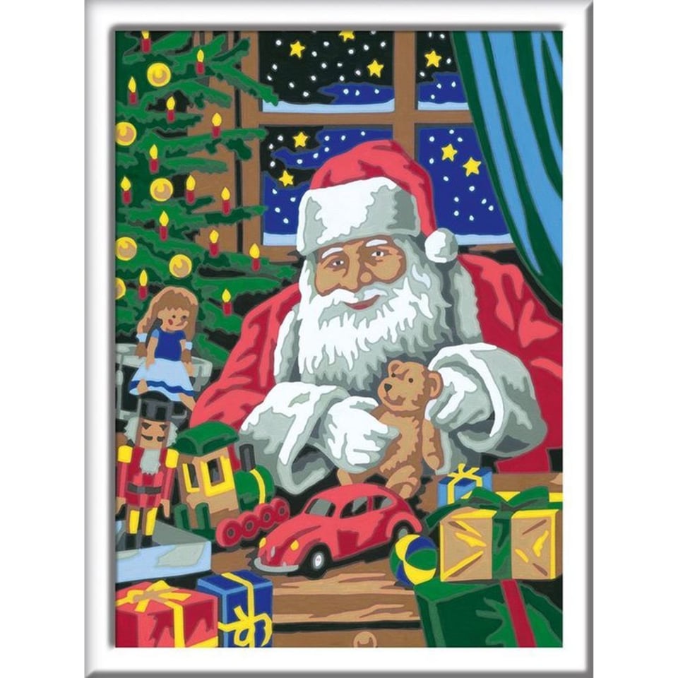 Ravensburger Schilderen Op Nummer Kerstman Kerstwerkplaats