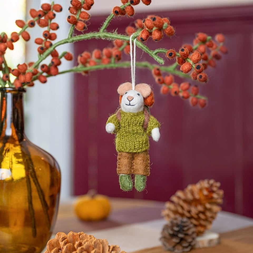 Hanger Muis wandelaar groen