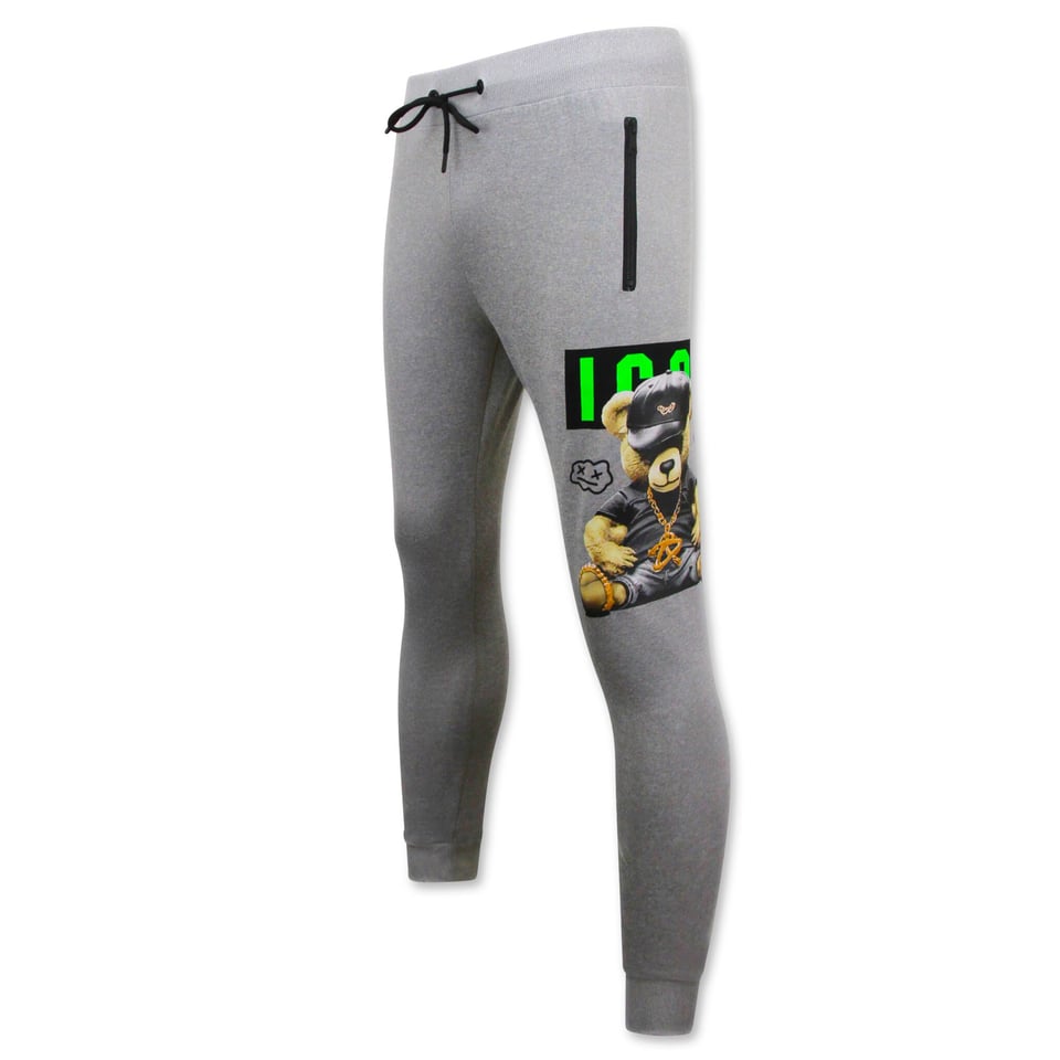 Huispak Heren ICON Print - Trainingspak - Joggingpak - 1001 - Grijs