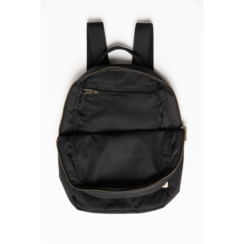 Black Puffy Mini Backpack