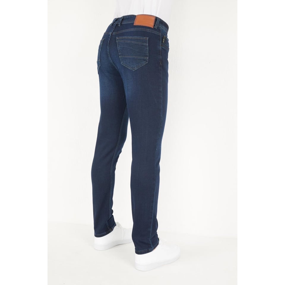 Jeans Heren Regular Fit Donkerblauw - DP11 - Blauw